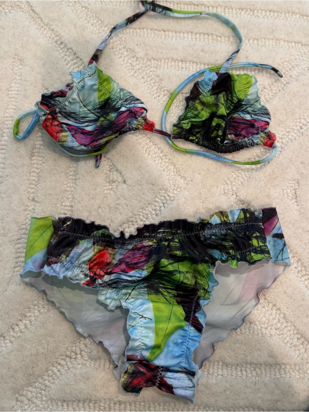 Maya swimwear worn once Colorful Abstract Print Bikini Set